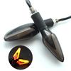 2Pcs Motorbike Dynamic LED Lamp Scooter Accessories Motorcycle 12V IP68 Turn Signals Flowing LED Tail Light Dual Colors