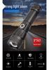 High Brightness P50 Telescopic Zoom Multi-functional Outdoor Emergency Flashlight