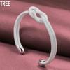 925 Sterling Silver Interwoven Mesh Bracelet Fashion Charm Wedding Jewelry