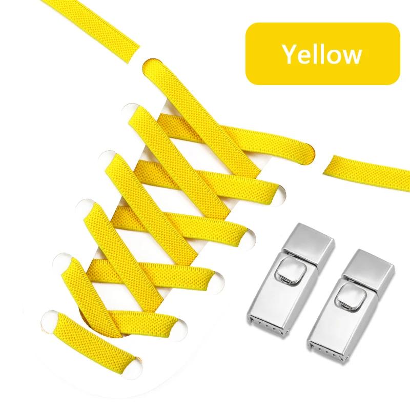 8MM 2025 No Tie Shoe Laces Press Lock Insert Fixed Shoelaces Without Ties Elastic Laces Sneaker Kid Adult Flat Shoelace for Shoe