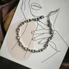 Silver Bracelet with Natural Topaz 7.775ct, Cubic Zirconias, Item Weight 7.72 G (2190912)