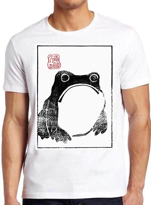 Unimpressed Frog Japanese Art Vintage Birthday Best Gift Tee Top T Shirt M491