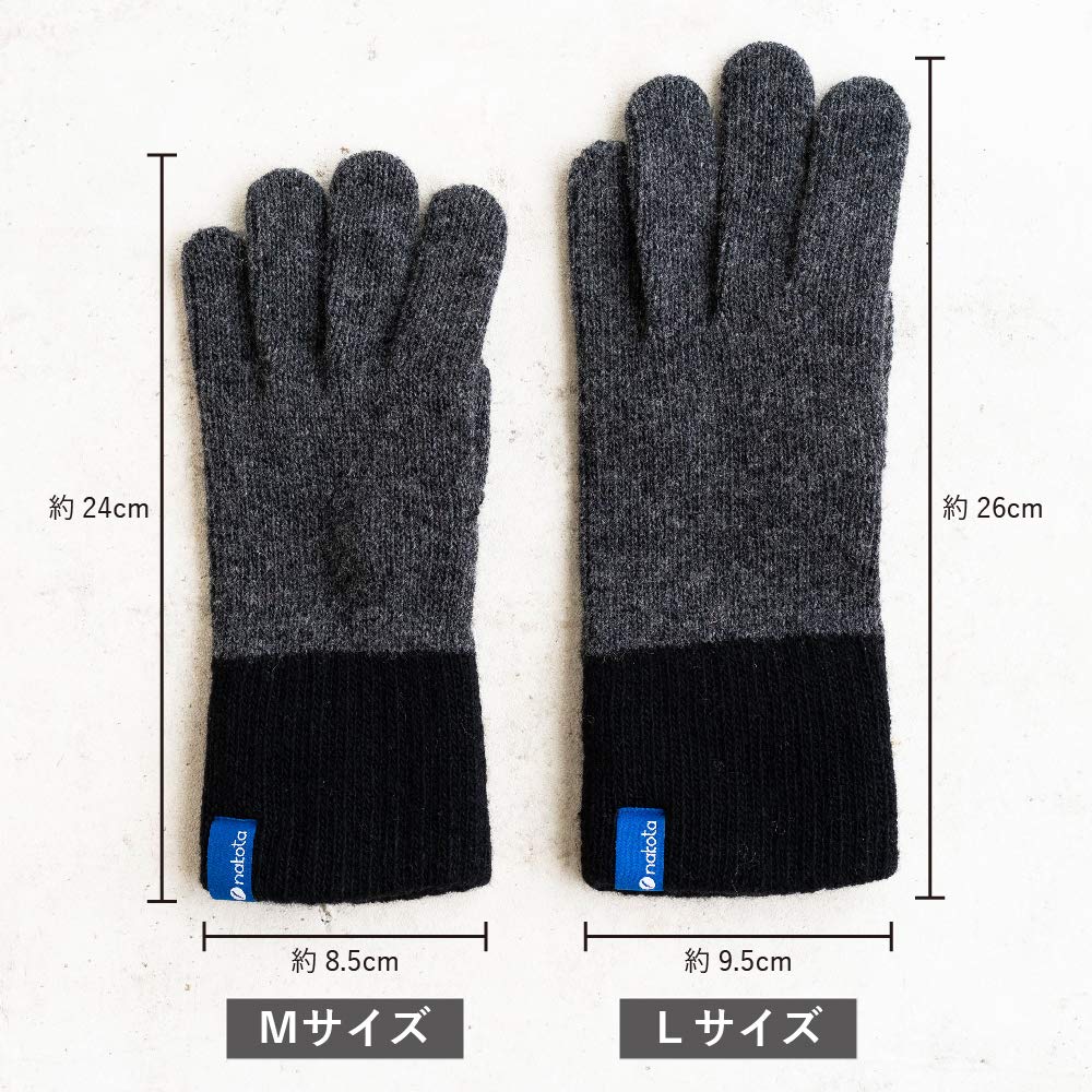 Nakota Colunaline Easy Touch Smartphone Premium Eco Perfect for Fall and Size Wine and Navy Gloves, Wool, Warm, Fingerless, Lightweight, Two-Tone