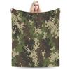 Green And Brown Camo  Super Soft Blankets  Kids Adult Plush Throw Blanket Fashion Bedroom Flannel Bedspread Sofa Bed Cover