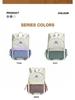 Korean Style Color Block Lightweight Large Capacity Casual Backpack for Outdoor Travel and Hiking