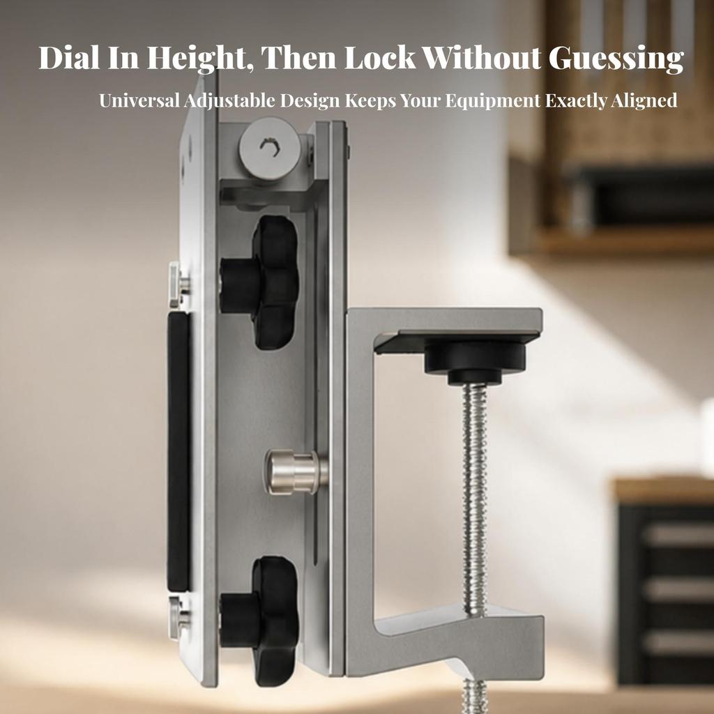 Rail-Mounted Clamp with Non-slipSlip Pads Safe Rail for Carpenters