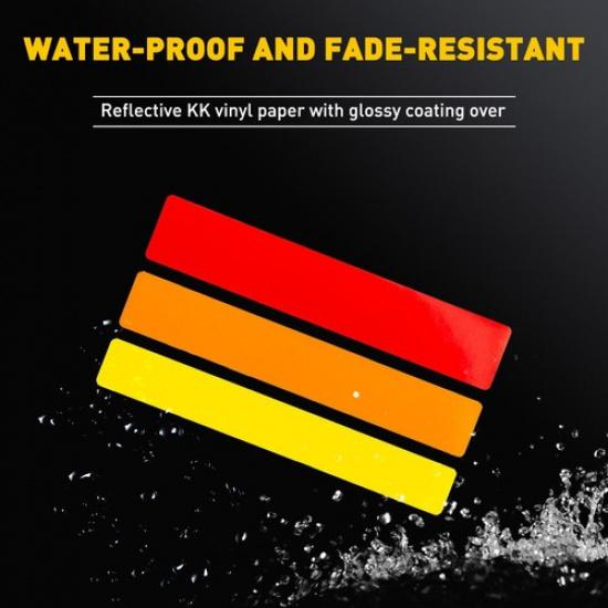 Fit For Toyota Tundra 4Runner Tri-Color Stripe Decal StickerClassic Retro Style