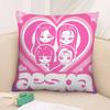 Kpop A-AespaS-K-Karina Poszewka na poduszkę Kwadratowy Dwustronny Nadruk Poszewka na poduszkę na sofę Domowa Dekoracja sypialni Prezent