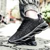 Running Shoes Durable Woven Breathable Anti-slip Men Shoes Comfortable Lightweight Soft Mesh Lace-up Sports Shoes Men