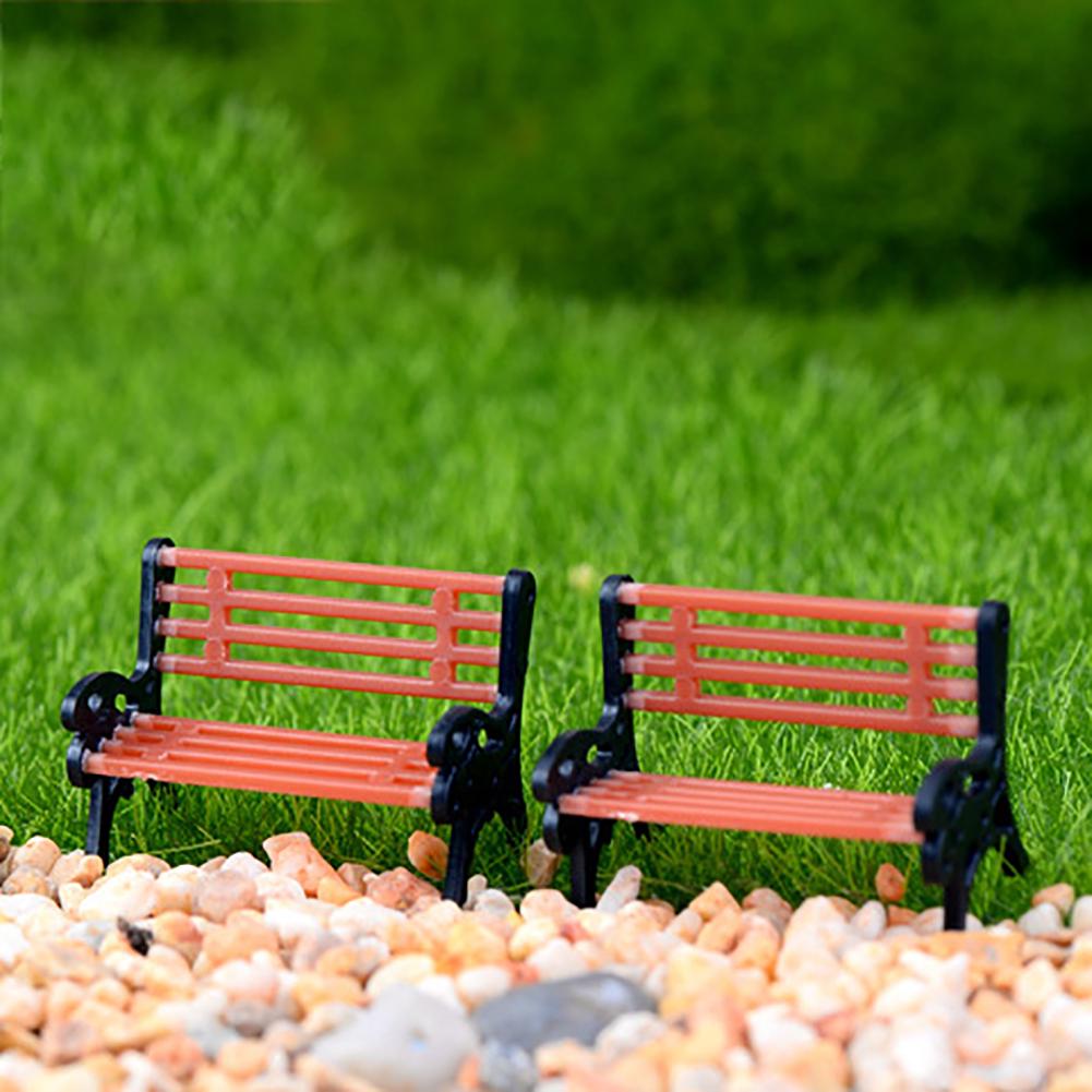 Banc de parc, Mini modèle créatif, ornement décoratif de jardin de paysage Miniature