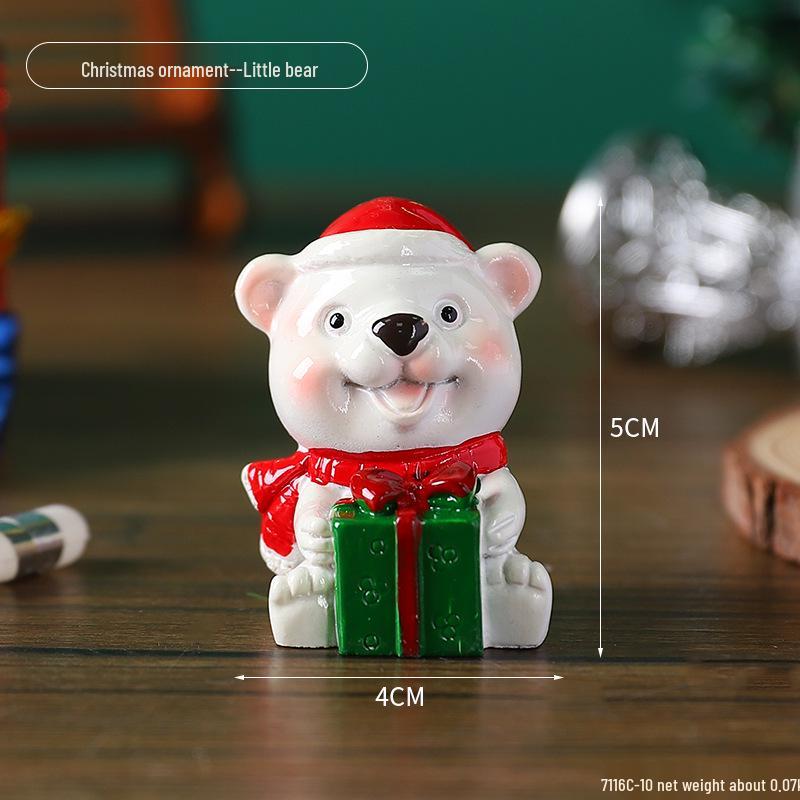 Mini-Weihnachtsschmuck: Niedliche Harzdekorationen für Kinder, kleine Geschenke und Tischbäume