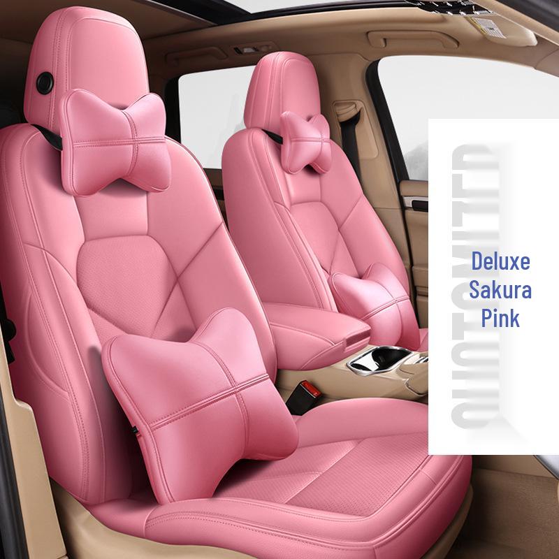 Full Coverage Genuine Leather Seat Cushion for BMW 5 Series and Porsche Cayenne