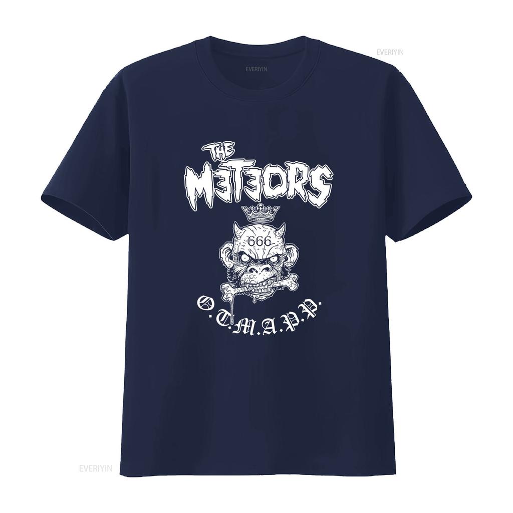 The Meteors Rock Band Artwork T Shirt Black  S 5Xl 2F188 vintage Washed graphic homme Casual Stylish designer clothes