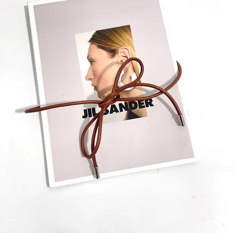 Fashion Leather Thin Belts Women Dress Coat Shirt Decor Rope Belt Solid Color Lanyard For Waist Simple Long Belt Cord Wholesale