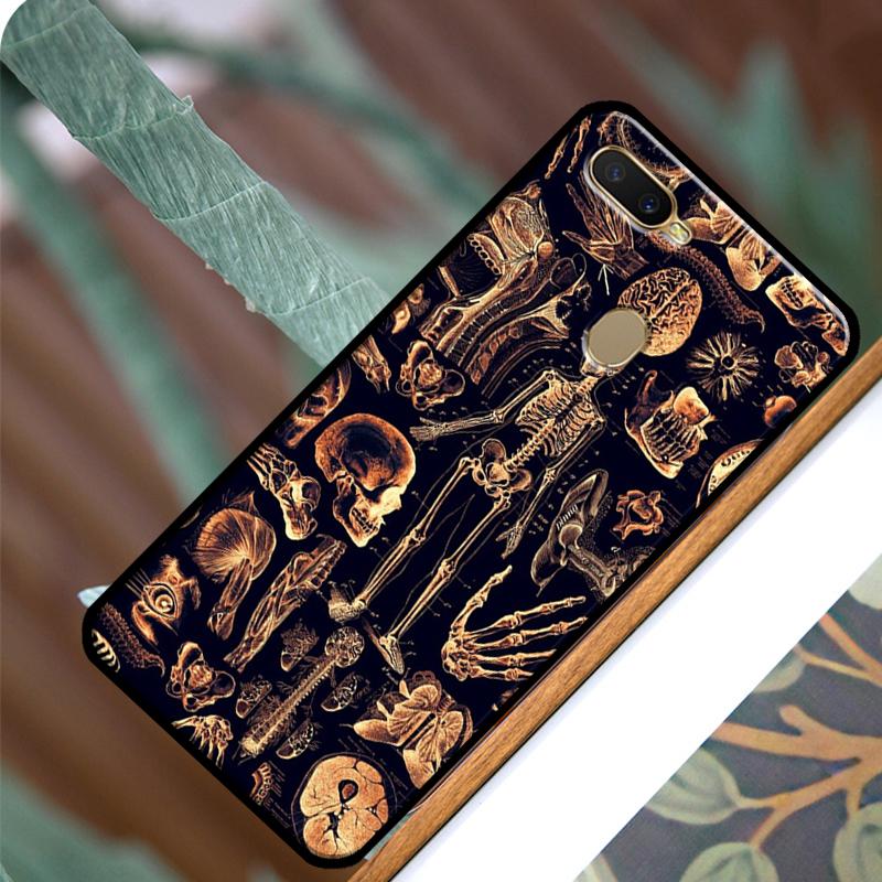 Etui na telefon z rentgenowską anatomią człowieka dla OPPO A15 A3S A5S A52 A72 A54 A74 A94 A83 A91 A93 A5 A9 A31 A53 A53S 2020