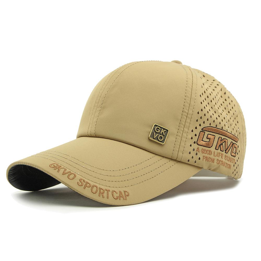 Men's Outdoor Sunscreen Sun Hat Mesh Embroidered Baseball Cap