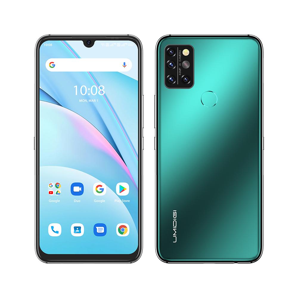 UMIDIGI Смартфон A9 Pro 8 ГБ + 128 ГБ Android 11 Глобальна версія 6,3 дюйма FHD+ 48 МП з чотирма камерами Стільниковий телефон Helio P60