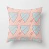 New Ins Style Pink Geometric Love Series Pillowcase Sofa Pillow Car Cushion Cover