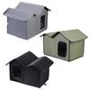 Casa para Gatos ao Ar Livre Impermeabilizada Tecido Oxford Abrigo Portátil para Animais de Estimação Para Jardim de Inverno Varandas