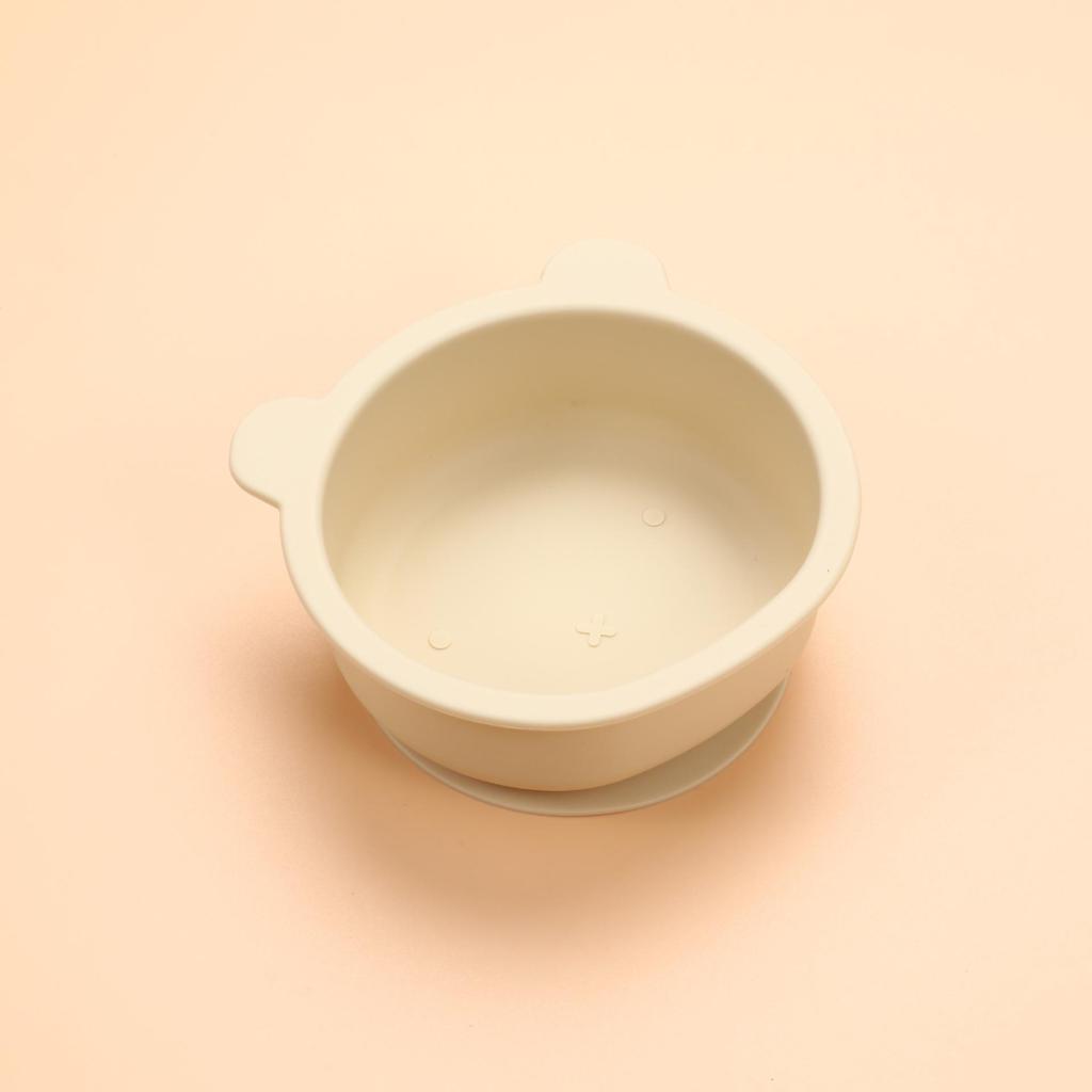 Silicone Bear Suction Bowl: Drop-proof Tableware for Infants