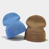 Autumn and Winter New Simple Sun Embroidery Fashion Crimping Pile Hat Men and Women Street Personality Simple Wool Knitted Hat