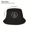 Cappello a Secchiello Personalizzato Volcoms Logo Donna Unisex Moda Estate Spiaggia Sole Pescatore Cappellino Unisex