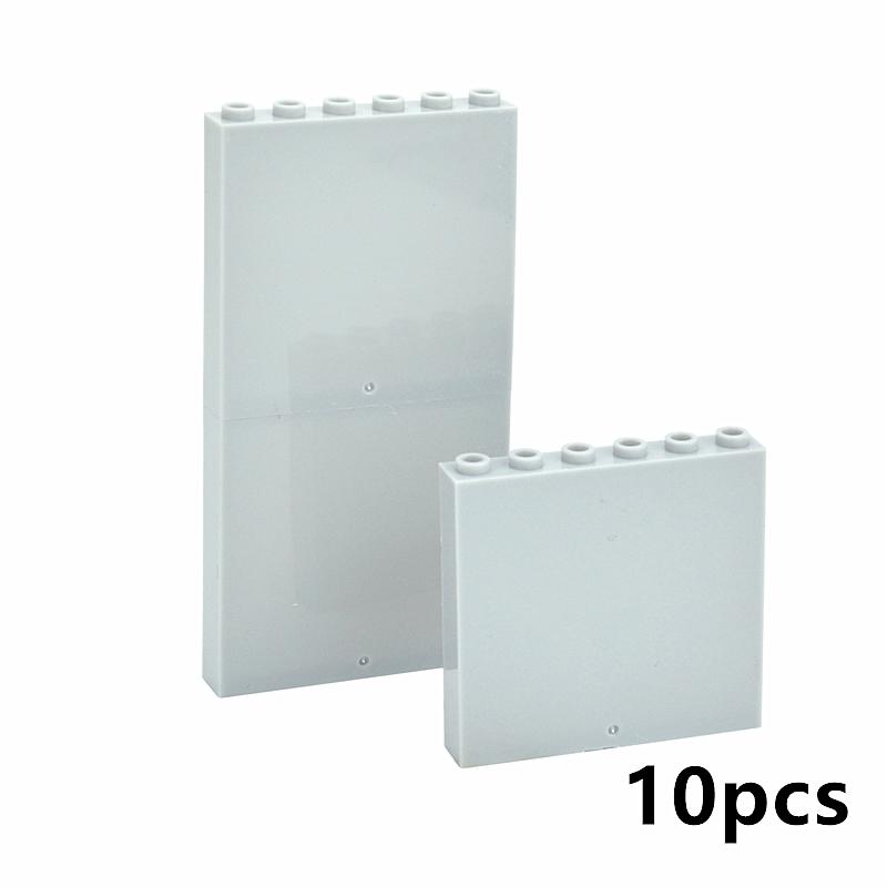 10pcs DIY Building Block Door Window Frame Wall City 1x6x5 1*4x3 Glass Transparent Panel House Parts MOC Bricks 59350 59349 Toy