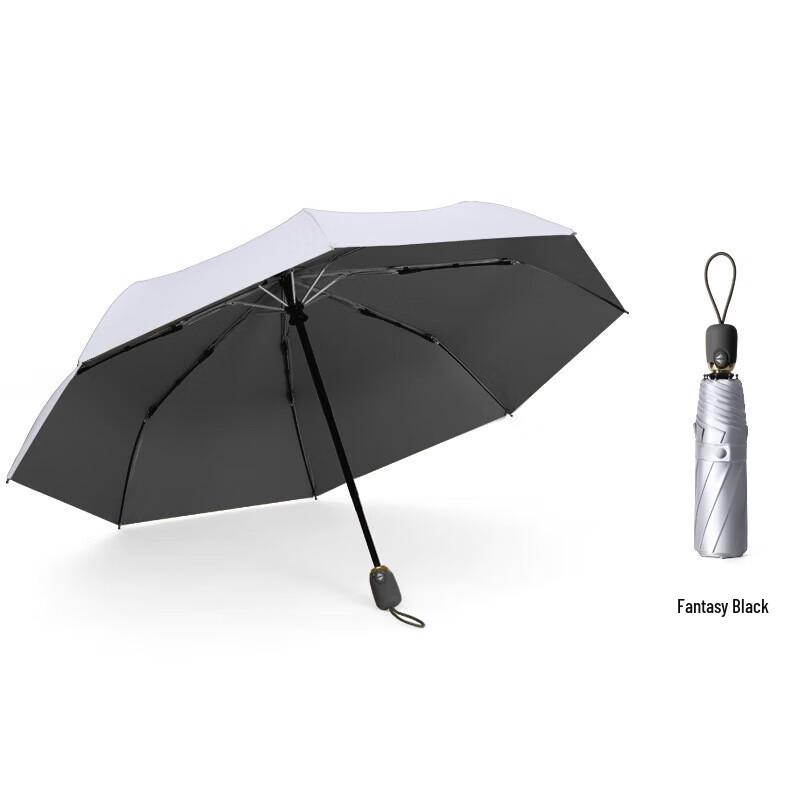 XuQing Automatic Titanium Silver Sun & Rain Umbrella