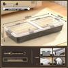 Large Transparent Under-Bed Storage Box - Moisture-Proof Organizer for Home or Dorm