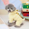 New Autumn and Winter Dog Clothing Cute Cartoon Dinosaur Animal Clothing Small and Medium-sized Dog Pet Clothing Pet Supplies