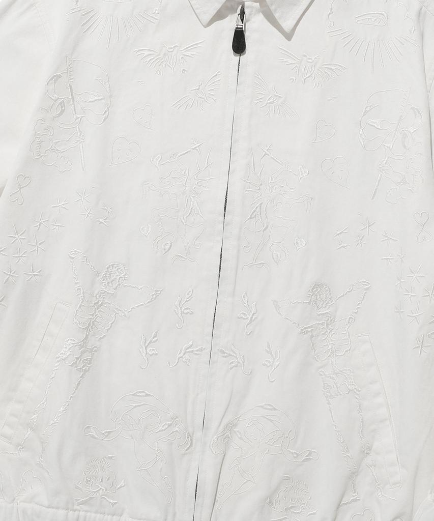 Niceghostclub Tattoo Harrington Dyed Jacket_White(Ng2Esuj201A)