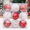 Christmas Hanging Ball, Christmas Tree Decoration, Snowflakes, Five Stars, Christmas Ball, Accessories, Combination, 6cm, 9-piece Set