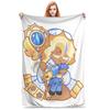 Pure Vanilla Cookie Pastel Plush Blanket Cookie Run Kingdom Throw Blankets for  Sofa Bedding Lounge 150*125cm Bedspreads
