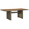 Day and Night - Day and Night Brown Synthetic Rattan and Solid Acacia Wood Garden Table