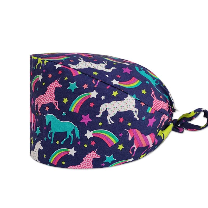 Cartoon Print Spa & Nurse Surgical Cap