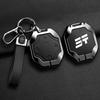 Auto Zinc Alloy Goatskin Grain Key Fob Cover Mount Chain Fit For Chery Auto Jetour Traveller Jetour T2 Key Fob Full Case Auto Accessories