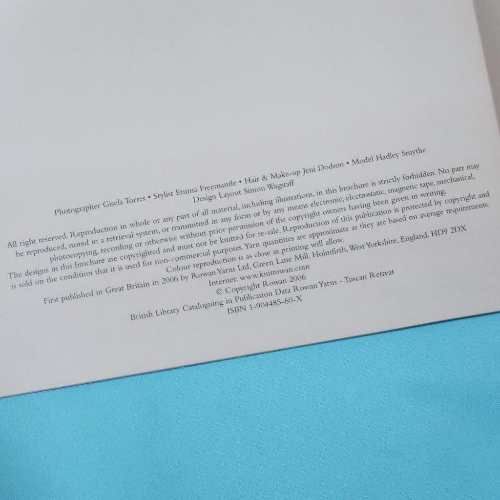 [USED] Sale! Foreign Books Tuscan Retreat (ROWAN Knit Crafts)