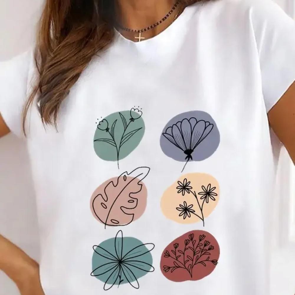 Plus Size Graphic Tee Clothes 90s Sweet Love Heart Valentine Ladies Print T Clothing Summer Female Women's Short Sleeve T-shirts