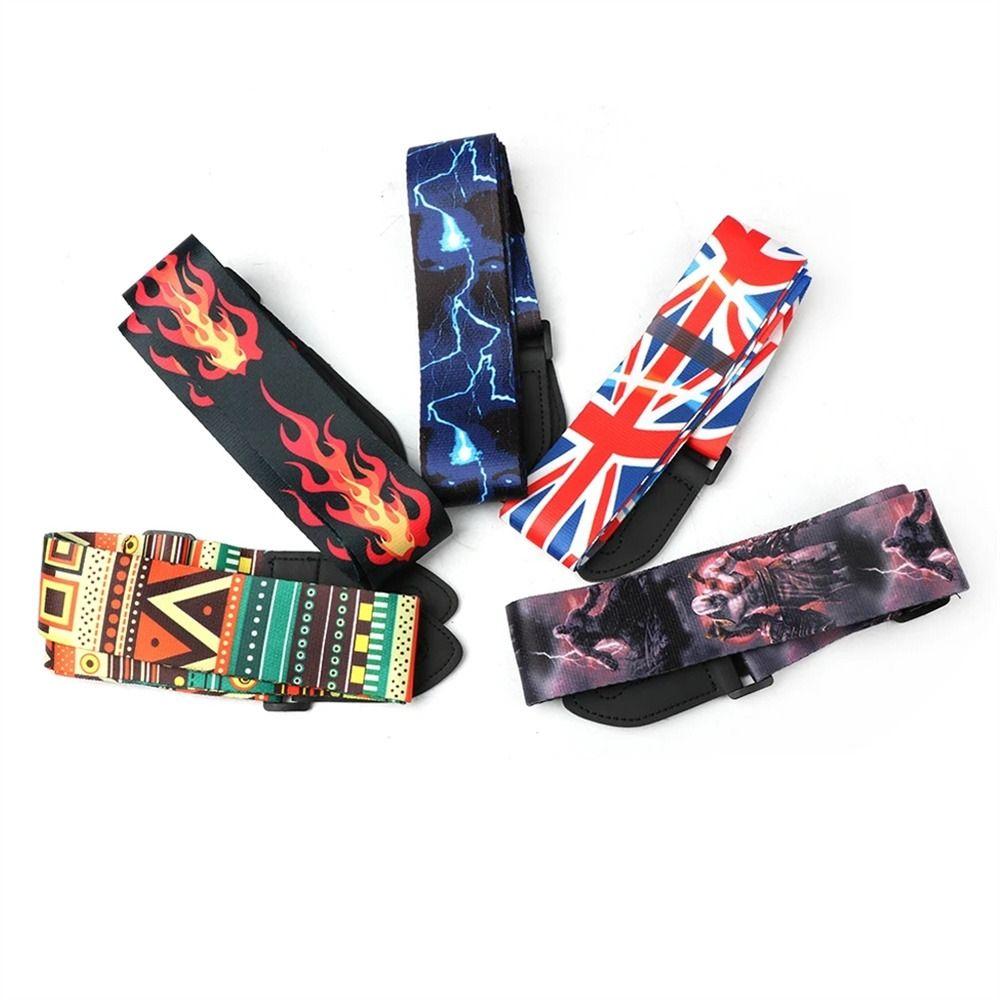Electric Guitar Leather Head Guitar Strap Acoustic Guitar Strap Guitar Belts Guitar Shoulder Strap
