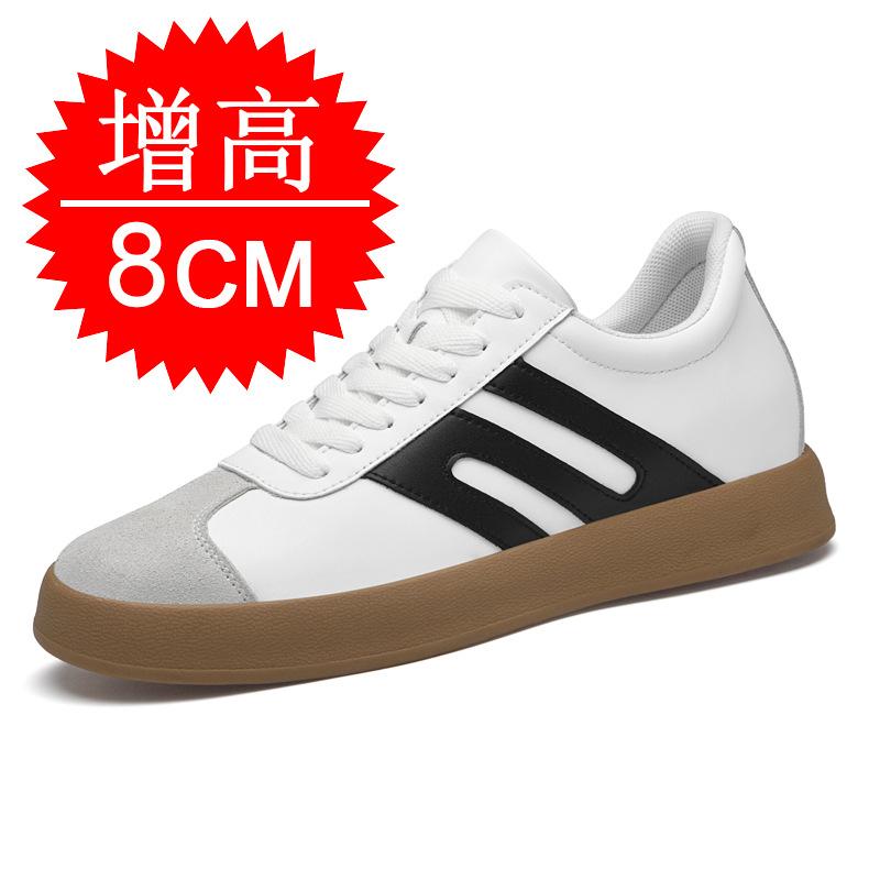

Invisible inner heightening men s shoes 8cm German training shoes men s casual little white shoes fashion sports shoes heightening shoes 6 board shoes 37