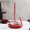 Caraffa in Vetro Soffiato Artificialmente a Forma di Serpente Separatore di Vino Articoli da Bar Caraffa Senior Dispenser Domestico per Vino 1000ml