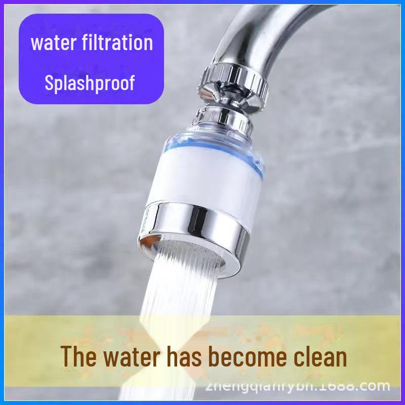 Universal Anti-Splash Rotating Faucet Filter & Water Saver Purifier