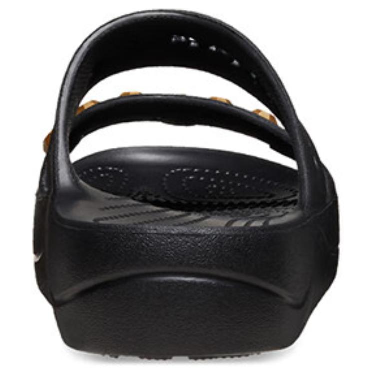 Crocs Bayou Cloud Decorated Casual Non-Slip Slide Sandals Women Sandals Black 209767