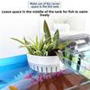 Plastic Fish Tank Planter Slotted Corner Plant Basket Hydroponic Plant Holder  Hydroponic Planting