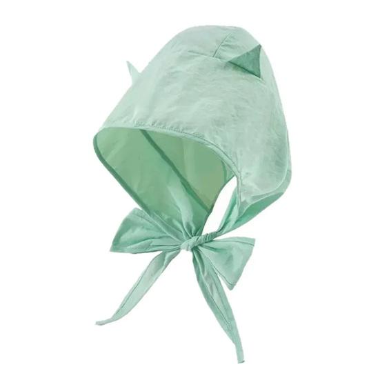 Sunshade Hat with Fixed Straps Adjustable Elasticity Breathable Quick-Drying Demon Hat Solid Color Design Lace-up Hat