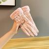 FallSeason and ColdSeason Style Warm Gloves Ladies Driving Plus Velvet Warm Touch Screen Non Slip ColdSeason Skiing Waterproof Cycling