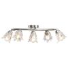 VidaXL Plafonnier et Abat-jour Lustre Lampe Suspendue Luminaire d'Intérieur Salon Chambre à Coucher Verre Transparent 5 289233