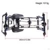 1/10 RC Crawler Carbon Fiber Chassis Kit Accessory Replacement Easy to Install High Clearance with