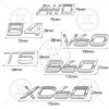 Wplhz4 1PCS Metal Letter For Volvo CX40 CX60 CX90 V60 V40 S60 V70 XC70 D2 D3 D4 D5 D6 D7 D8 B2 B3 B4 B5 B6 T2 T3 T4 T5 T6 AWD 3D Emblem