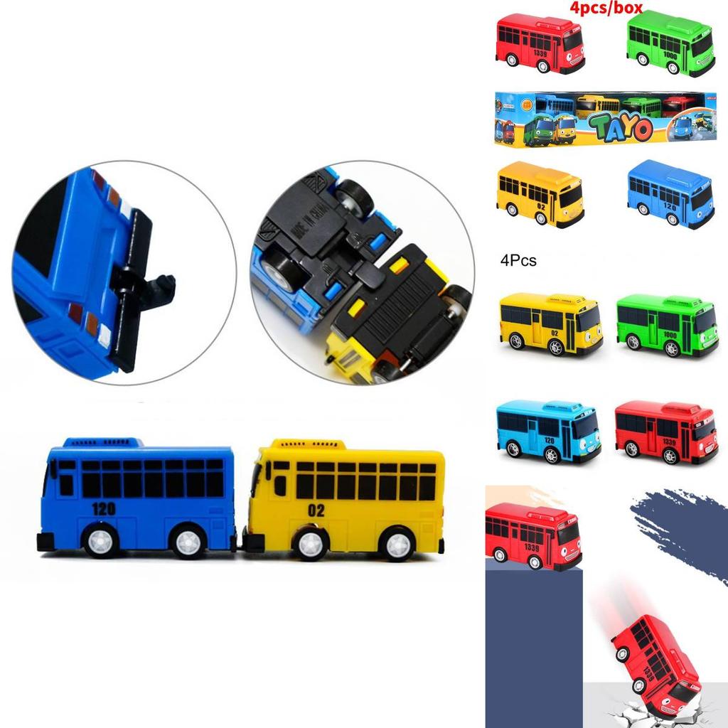 Hochwertiger Minibus in neun Farben mit funktionierenden Türen Lernspielzeug-Set